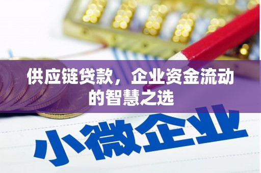 托里供应链贷款，企业资金流动的智慧之选