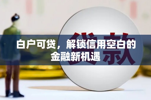 托里白户可贷，解锁信用空白的金融新机遇
