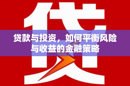 托里贷款与投资，如何平衡风险与收益的金融策略
